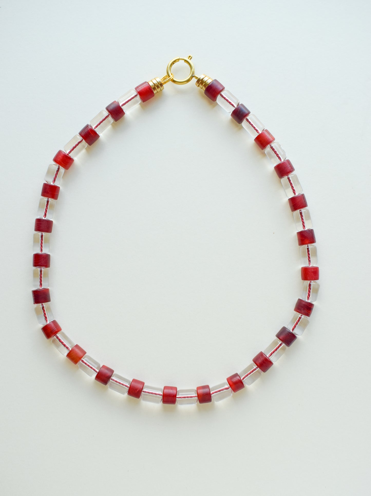 Lucky Red Stripe Necklace