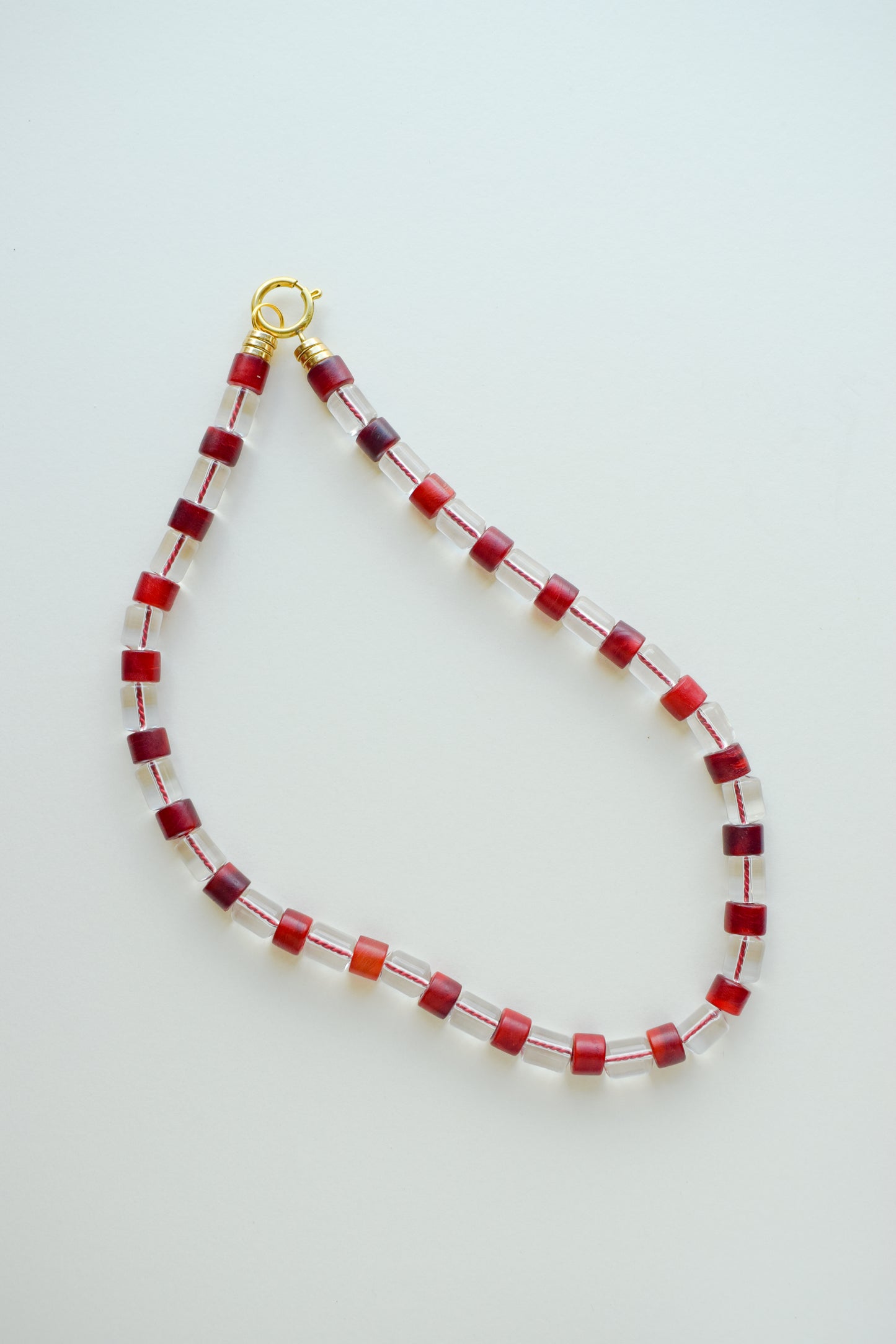 Lucky Red Stripe Necklace