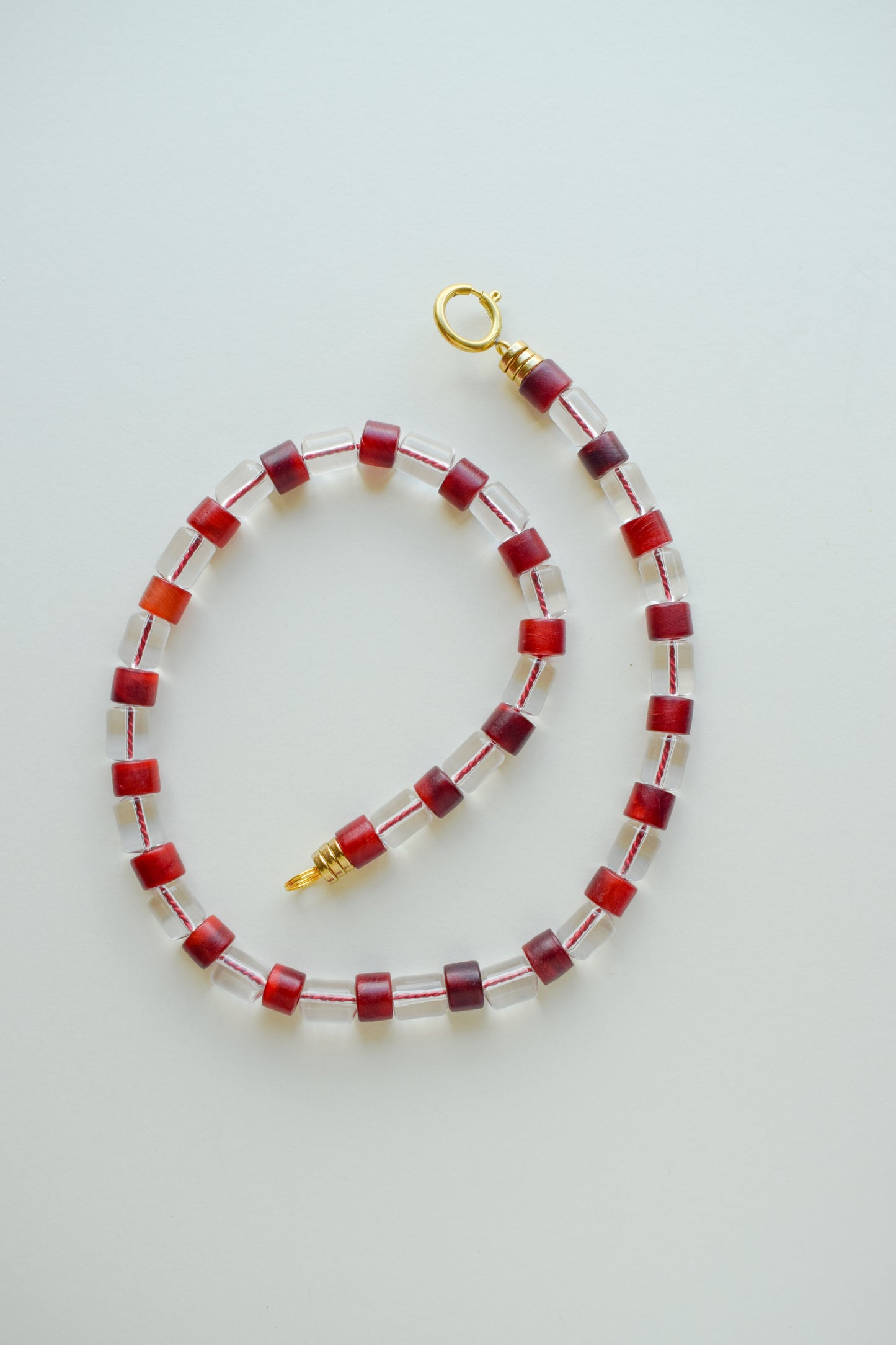 Lucky Red Stripe Necklace
