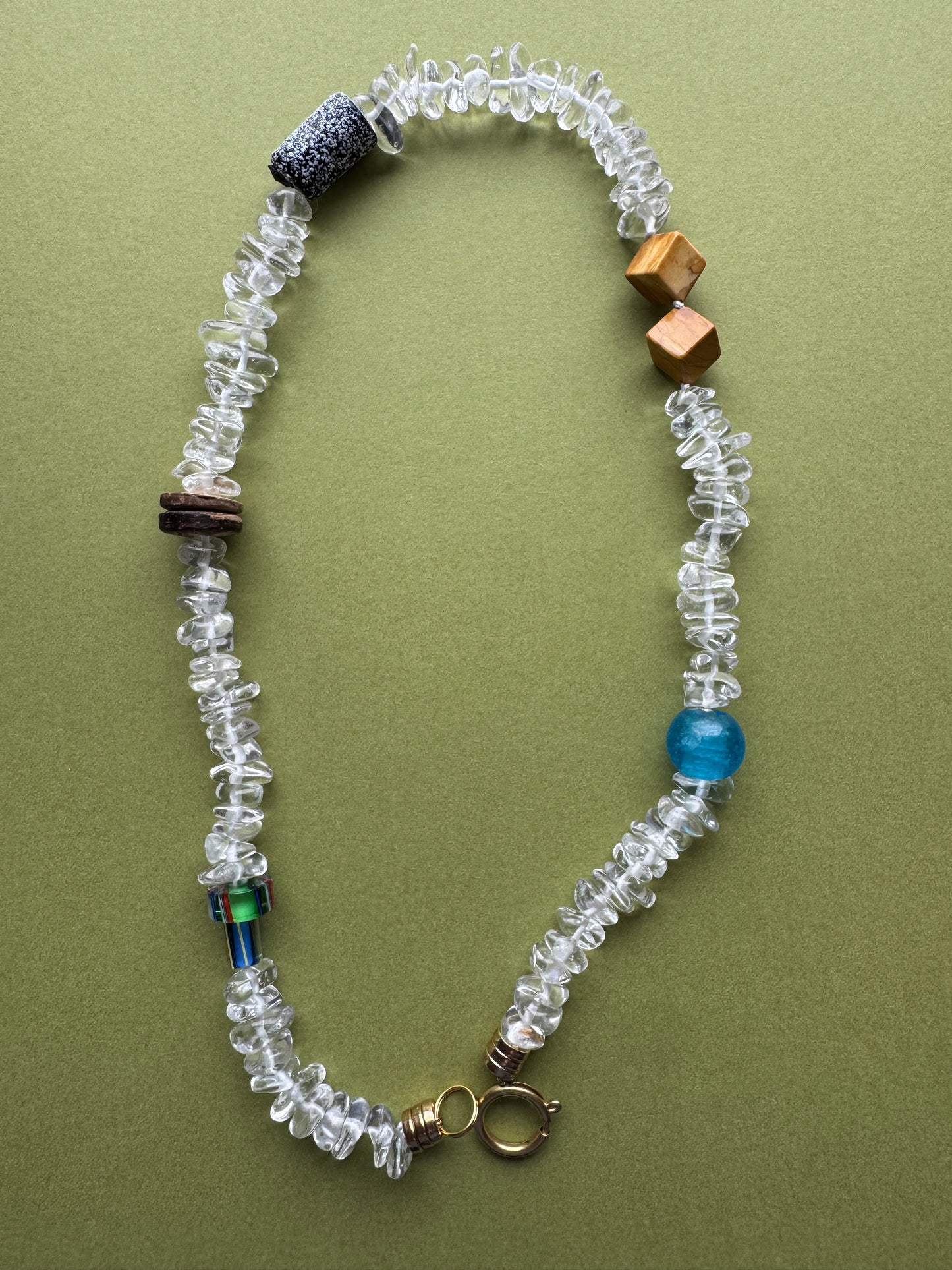 Curio Necklace in Clear Quartz