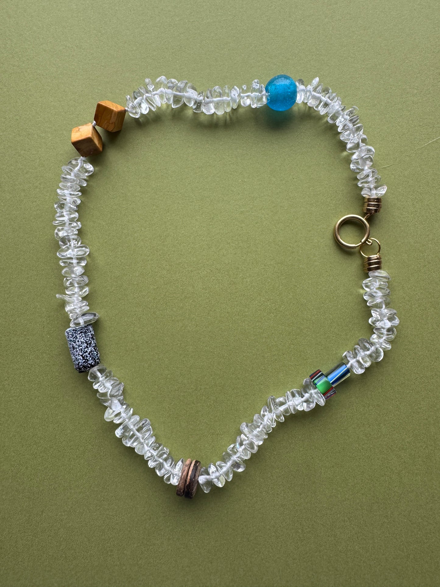 Curio Necklace in Clear Quartz