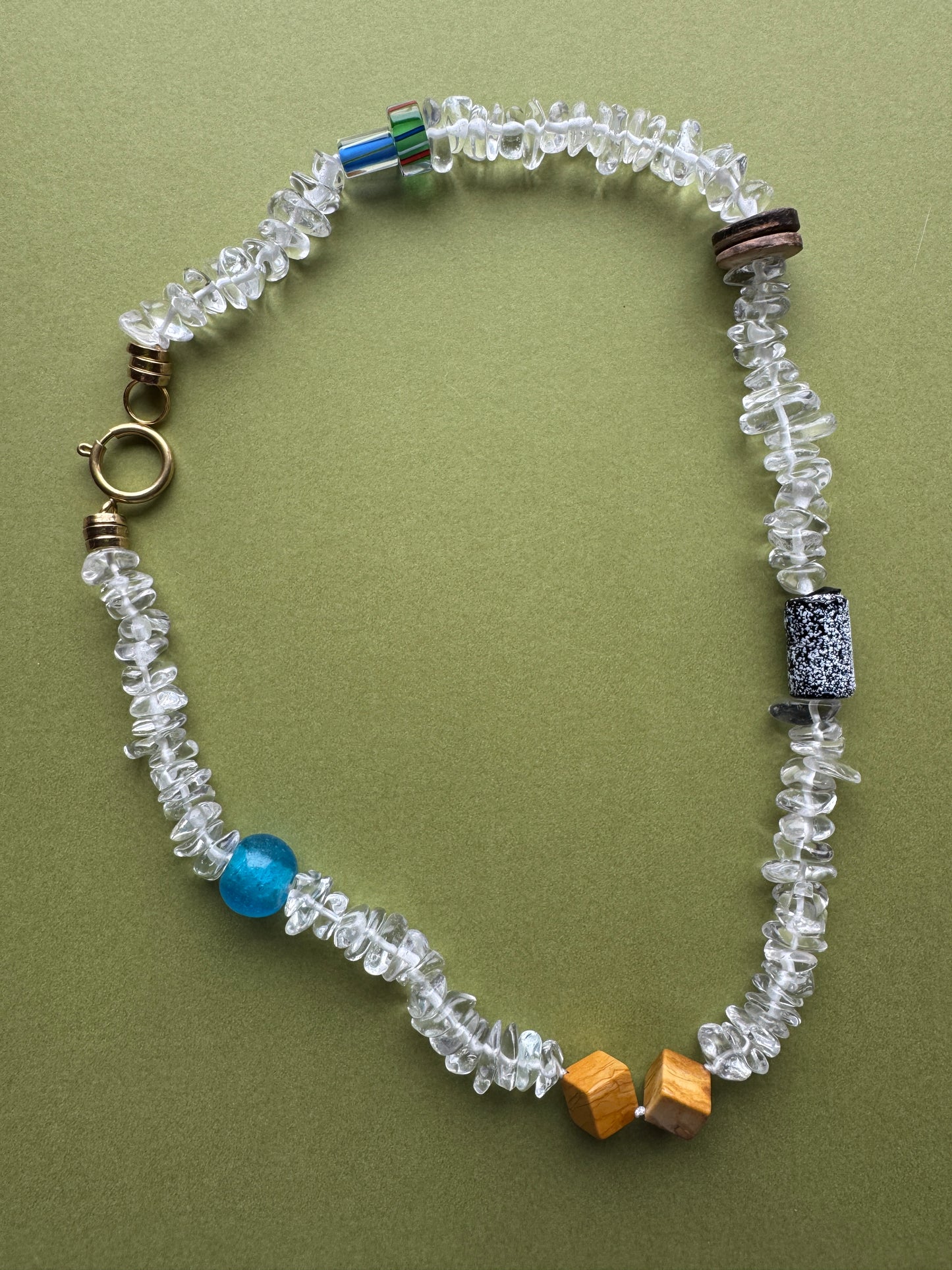 Curio Necklace in Clear Quartz